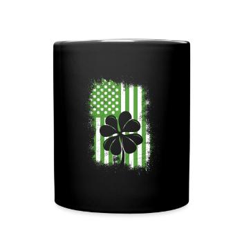 USA Shenanigans St. Patrick’s Day - Tasse einfarbig - Schwarz - Vorne