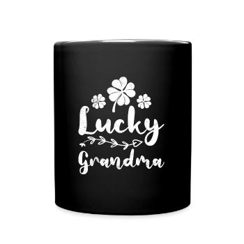 Lucky Grandma St. Patrick's Day Ireland Grandma - Full Colour Mug - black - Front