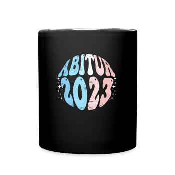 Abi 2023 Abitur Abiturienten - Tasse einfarbig - Schwarz - Vorne