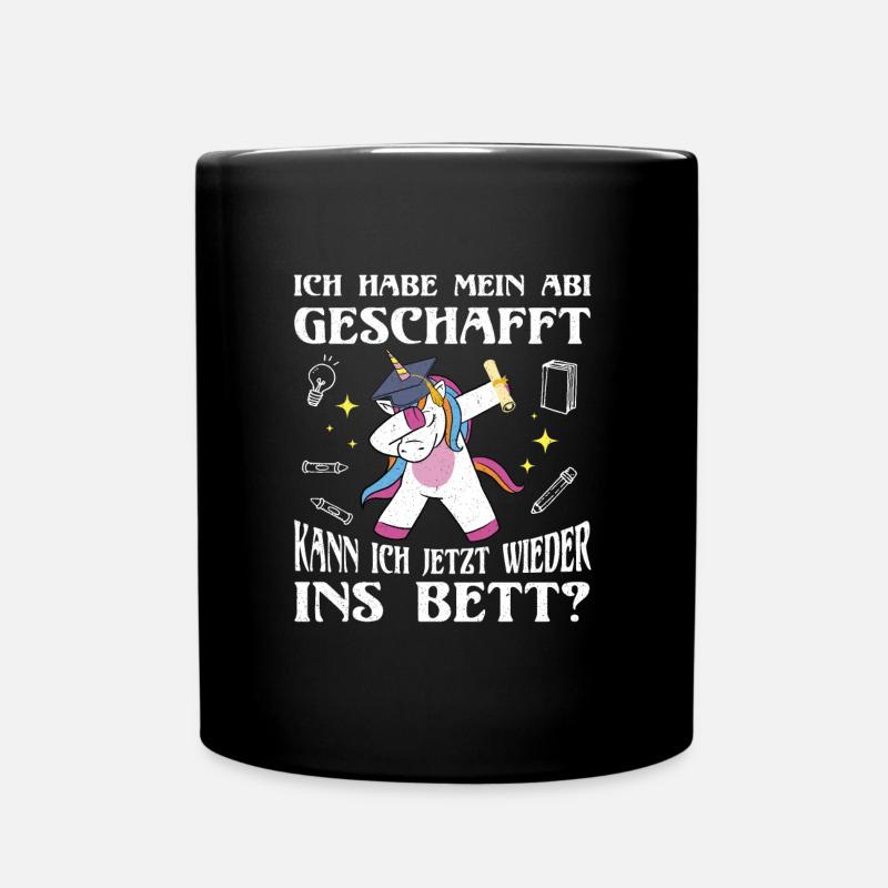 Abitur 20023 geschafft Abi 2023 Abschluss - Tasse einfarbig - Schwarz