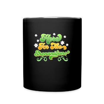 Here for the players of Shenanigans - Full Colour Mug - black - Front