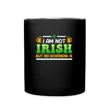 Fête de la Saint-Patrick, un ami irlandais - Mug uni - noir - Devant