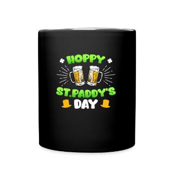 Hoppy St. Paddy's Day St. Patrick's Day - Full Colour Mug - black - Front