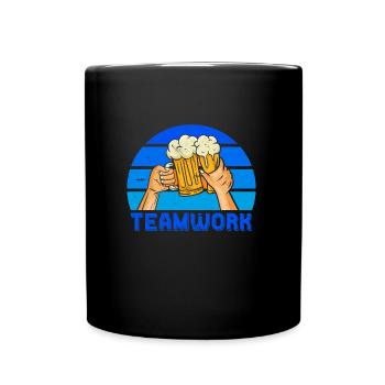 Célébrez les vacances de consommation avec des amis Fête de la bière - Mug uni - noir - Devant