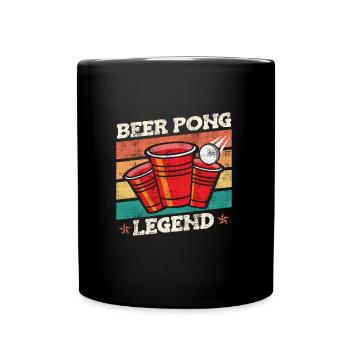 Beer Pong Legend Bierpong Party Bier Pong - Mug uni - noir - Devant