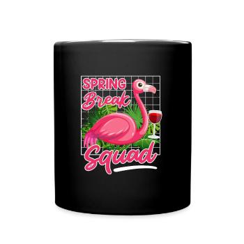 Spring Break Squad Sommerferien Spring Break - Tasse einfarbig - Schwarz - Vorne