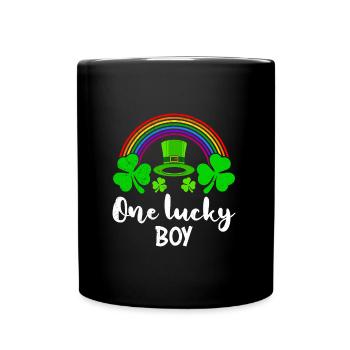One Lucky Boy St Patrick’s Day - Tasse einfarbig - Schwarz - Vorne
