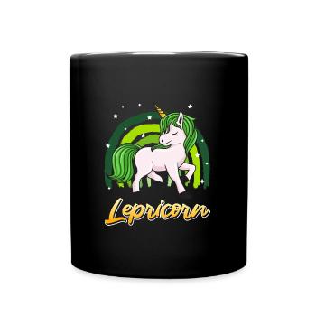 Lepricorne Saint-Patrick Licorne Femme - Mug uni - noir - Devant