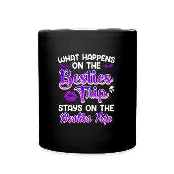 Beasties Trip Friends Summer Holiday Spring Break - Full Colour Mug - black - Front