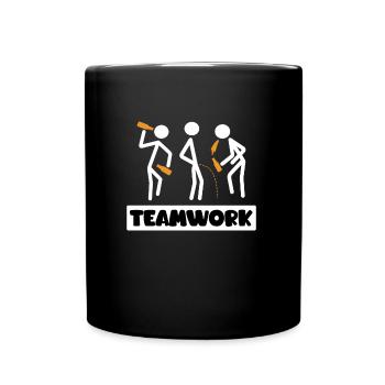 Teamwork Summer Vacation with Friends Spring Break - Full Colour Mug - black - Front