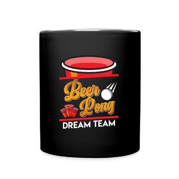Beer Pong Dream Team Party Jeu à boire Beer Pong - Mug uni - noir - Devant
