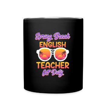 Professeur d’anglais en congé Professeur d’anglais Professeur d’anglais - Mug uni - noir - Devant