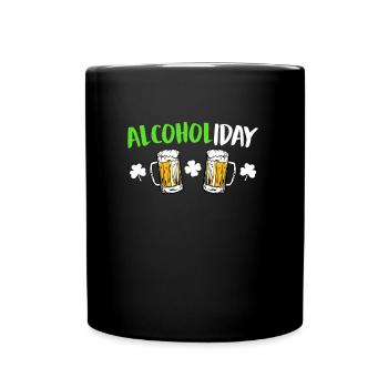 Alcoholiday St. Patricks Day - Tasse einfarbig - Schwarz - Vorne