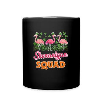 Escadrille Flamingo Shenanigan Saint-Patrick - Mug uni - noir - Devant