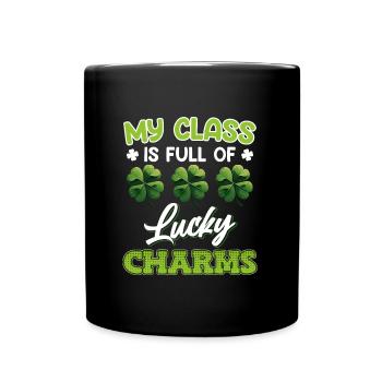 My class is full of lucky charms - Full Colour Mug - black - Front