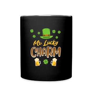 Mr Lucky Charm St. Patrick’s Day Men - Mug uni - noir - Devant