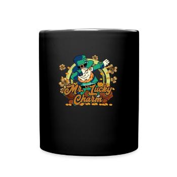 M. Lucky Charm Glücksbringer Fête de la Saint-Patrick - Mug uni - noir - Devant