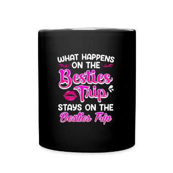 Beasties Trip Friends Summer Holiday Spring Break - Full Colour Mug - black - Front