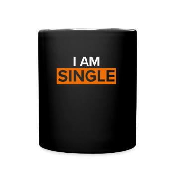 Amis de vacances Je suis célibataire - Mug uni - noir - Devant