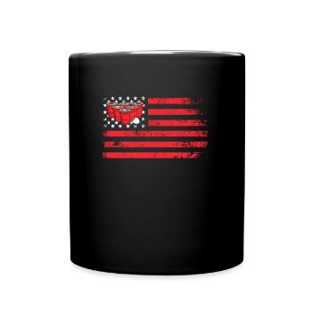 Stars and Stripes USA Beer Pong Bier Pong - Mug uni - noir - Devant