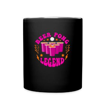 Beer Pong Legend Drinking Game Party Beer Pong - Mug uni - noir - Devant