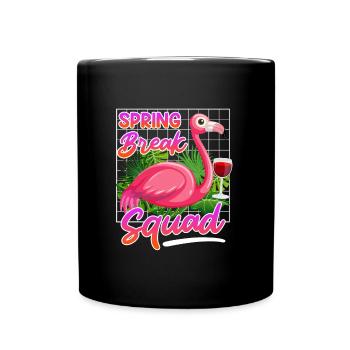 Spring Break Squad Sommerferien Spring Break - Tasse einfarbig - Schwarz - Vorne