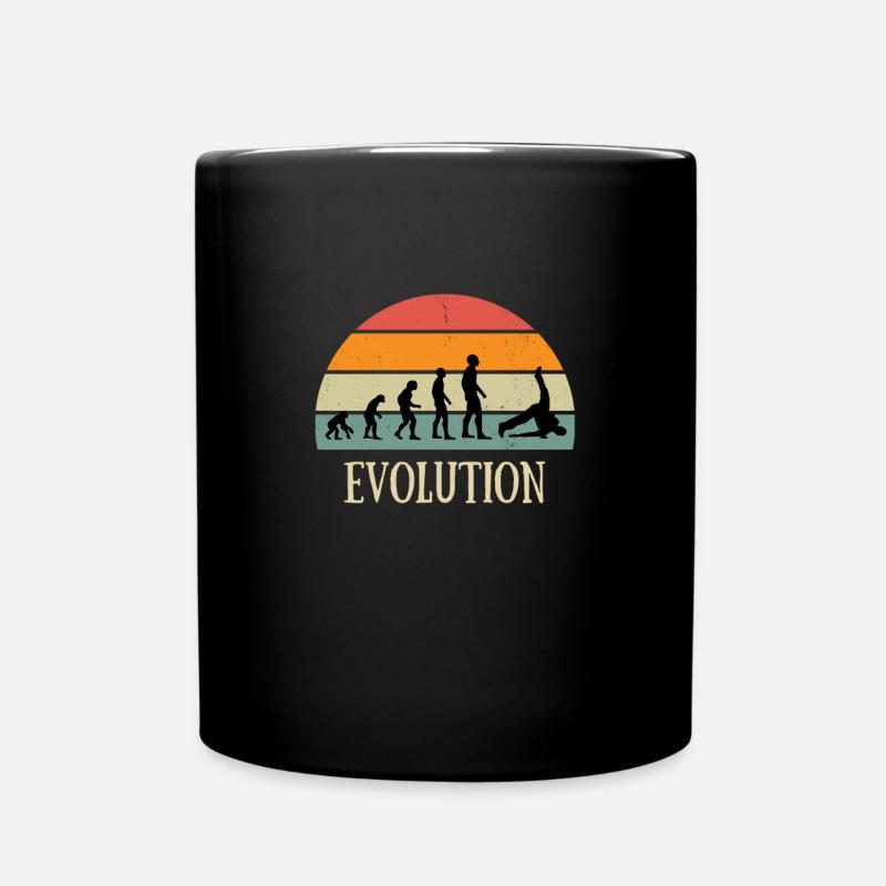 evolution vintage danse hip hop humour breakdance - Mug uni - noir