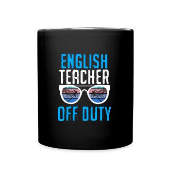 Ferien Englischlehrer außer Dienst Englisch Lehrer - Tasse einfarbig - Schwarz - Vorne