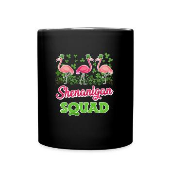 Escadrille Flamingo Shenanigan Saint-Patrick - Mug uni - noir - Devant