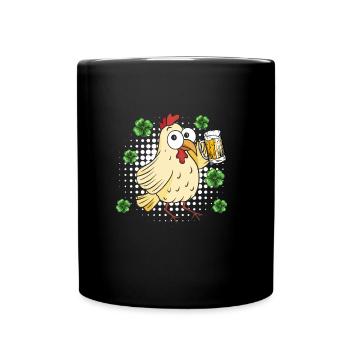 Poulet de la Saint-Patrick - Mug uni - noir - Devant