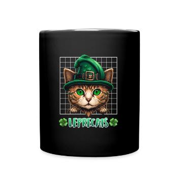 Chats de la Saint-Patrick Lutins Chatons - Mug uni - noir - Devant