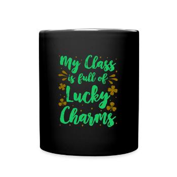 Ma classe est pleine de Lucky Charms Professeur de classe - Mug uni - noir - Devant