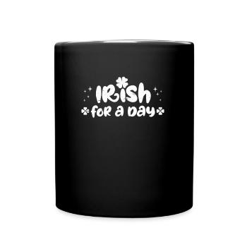 Irlandais d’un jour Saint-Patrick - Mug uni - noir - Devant