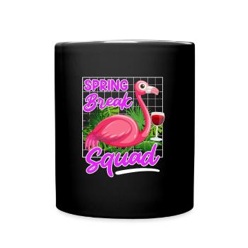 Spring Break Squad Sommerferien Spring Break - Tasse einfarbig - Schwarz - Vorne