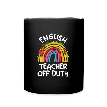 Professeur d’anglais en congé Professeur d’anglais Professeur d’anglais - Mug uni - noir - Devant