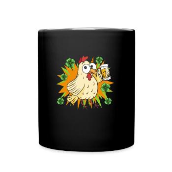 Poulet de la Saint-Patrick - Mug uni - noir - Devant