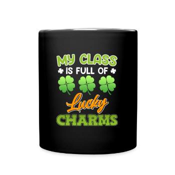 My class is full of lucky charms - Full Colour Mug - black - Front