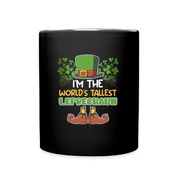 World's largest leprechaun St. Patrick's Day - Full Colour Mug - black - Front
