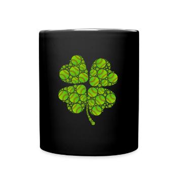 Joueur de baseball Clover Lucky Charm Joueur de baseball - Mug uni - noir - Devant