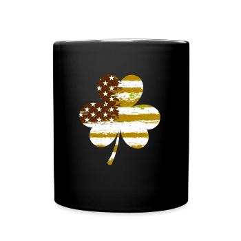 USA Clover Lucky Charm États-Unis - Mug uni - noir - Devant