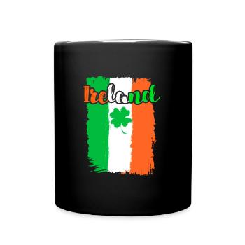 Irlande Trèfle Saint-Patrick - Mug uni - noir - Devant