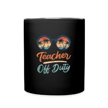 Enseignant hors service enseignant enseignant à la retraite - Mug uni - noir - Devant