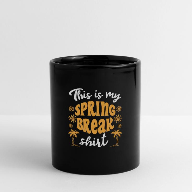 Dette er min spring break t-skjorte spring break Ensfarget kopp