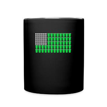 USA College Party Game Spring Break Beer Pong - Mug uni - noir - Devant