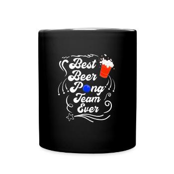 Beer Pong Team Party Game Beer Pong - Mug uni - noir - Devant