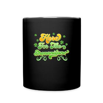 Here for the players of Shenanigans - Full Colour Mug - black - Front
