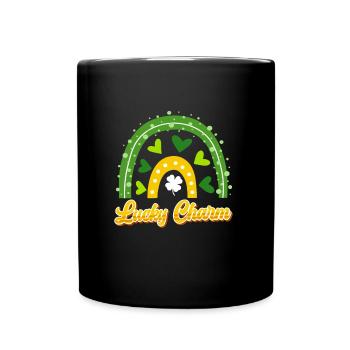 Lucky Charm St. Patrick's Day - Full Colour Mug - black - Front