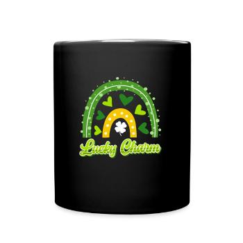 Lucky Charm St. Patrick's Day - Full Colour Mug - black - Front