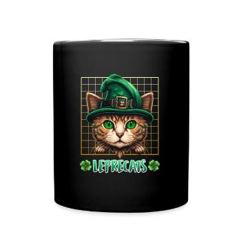 Chats de la Saint-Patrick Lutins Chatons - Mug uni - noir - Devant