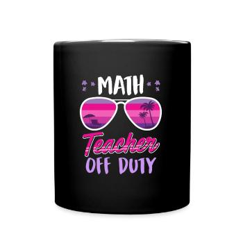 Professeurs de mathématiques en congé pendant les vacances Professeurs de mathématiques - Mug uni - noir - Devant